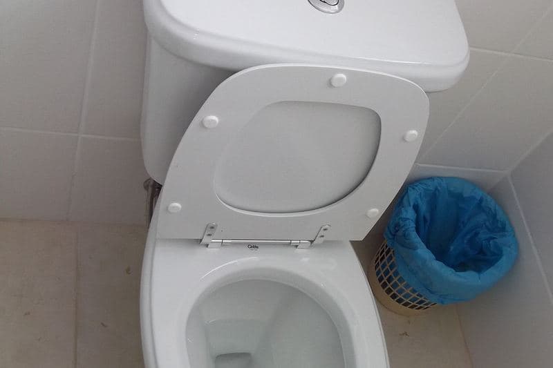 Cuvette de WC à double commande de chasse