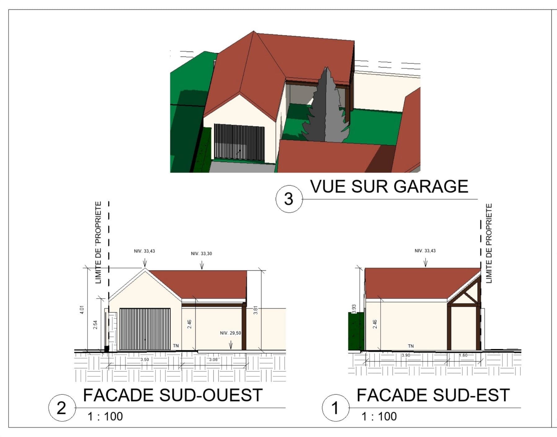 Plans du garage