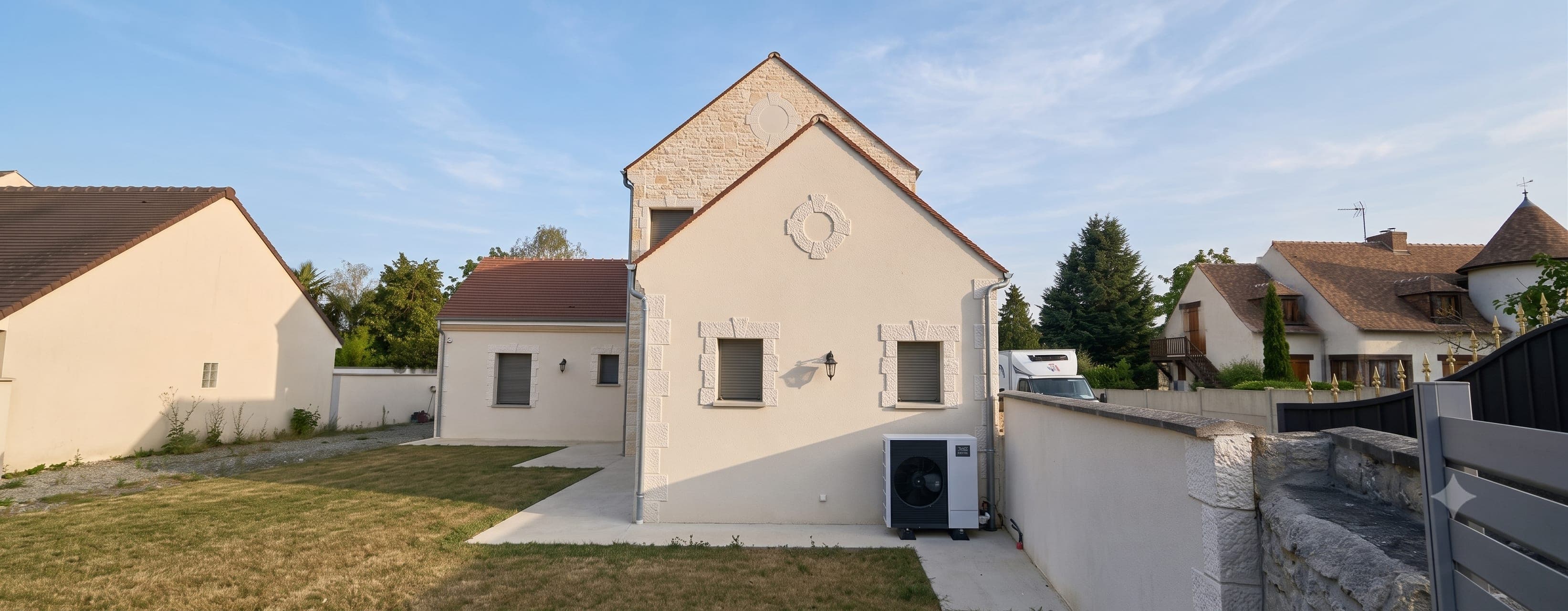 Vue extérieure de la maison
