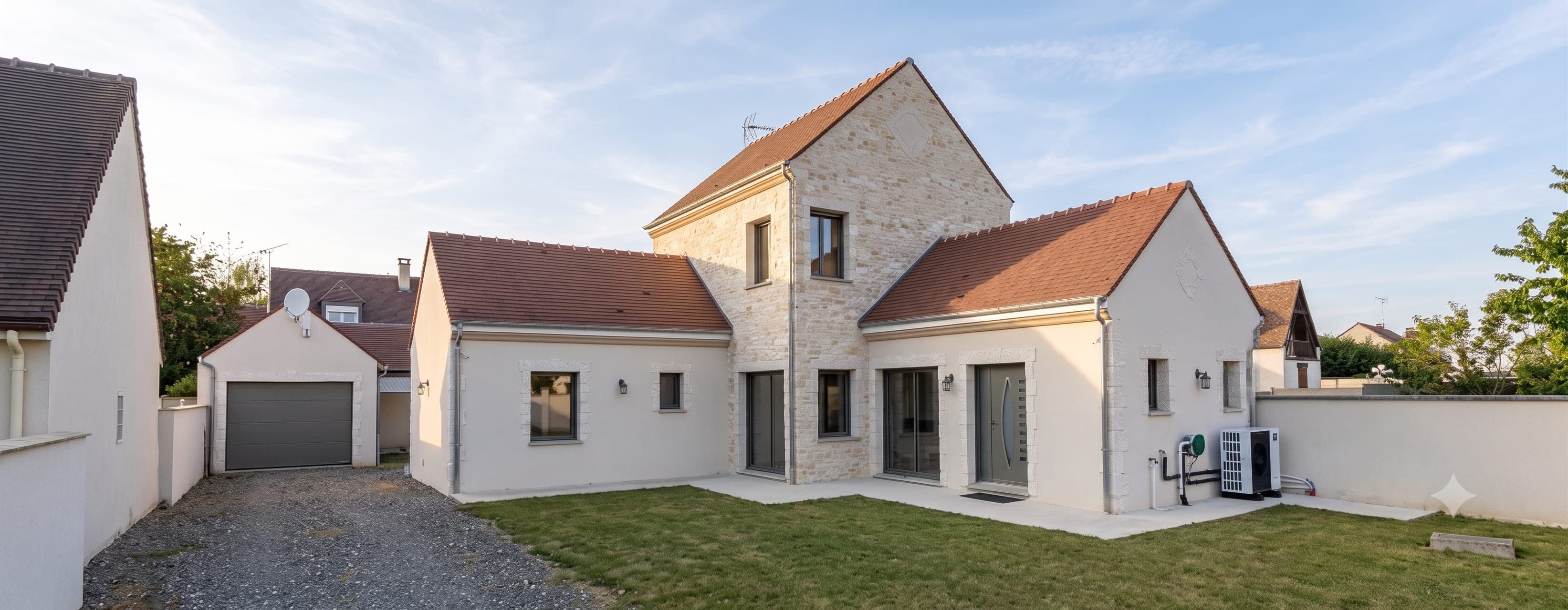 Vue extérieure de la maison