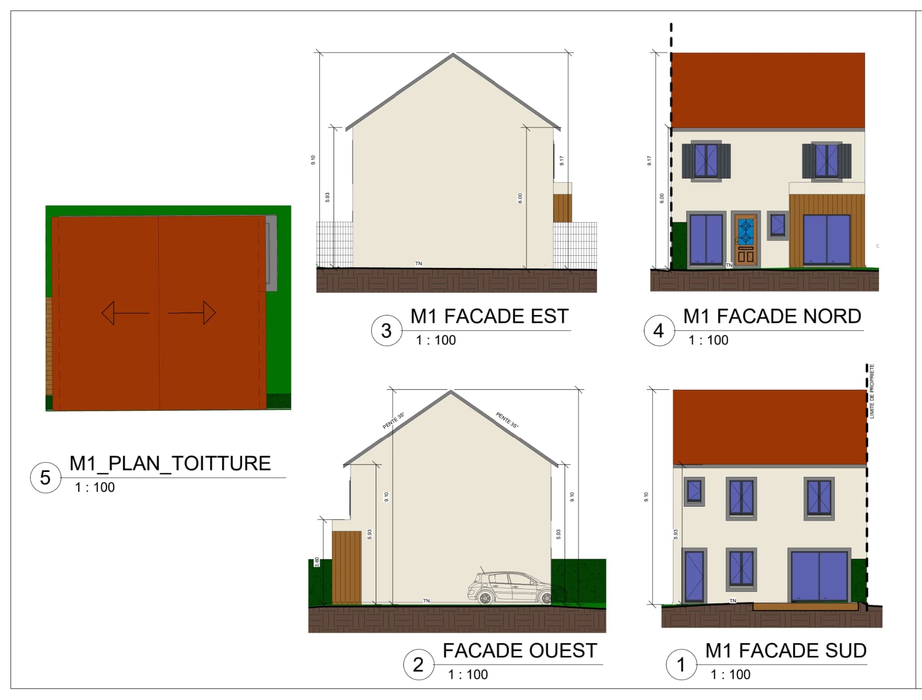 Façades — lot 1