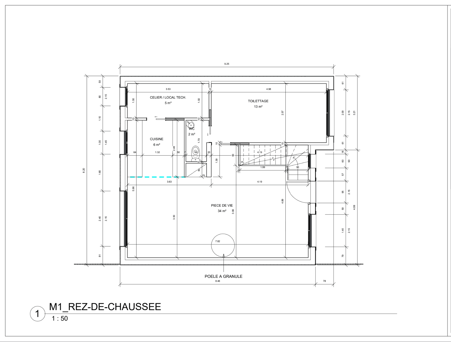 Plan RDC — lot 1