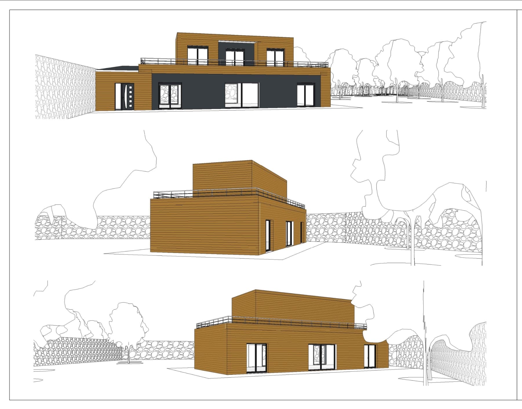 Vue 3D de la maison