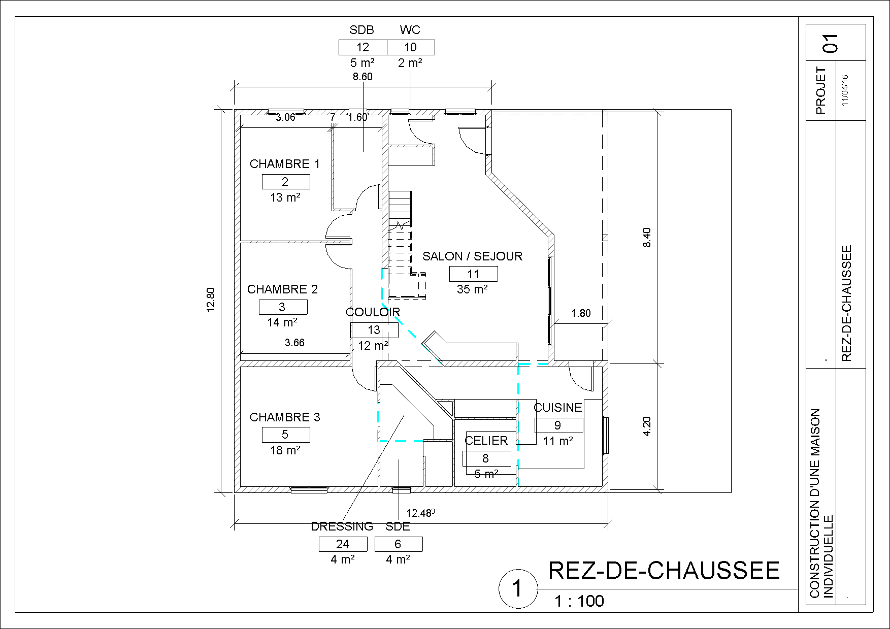 Plan du rez-de-chaussée