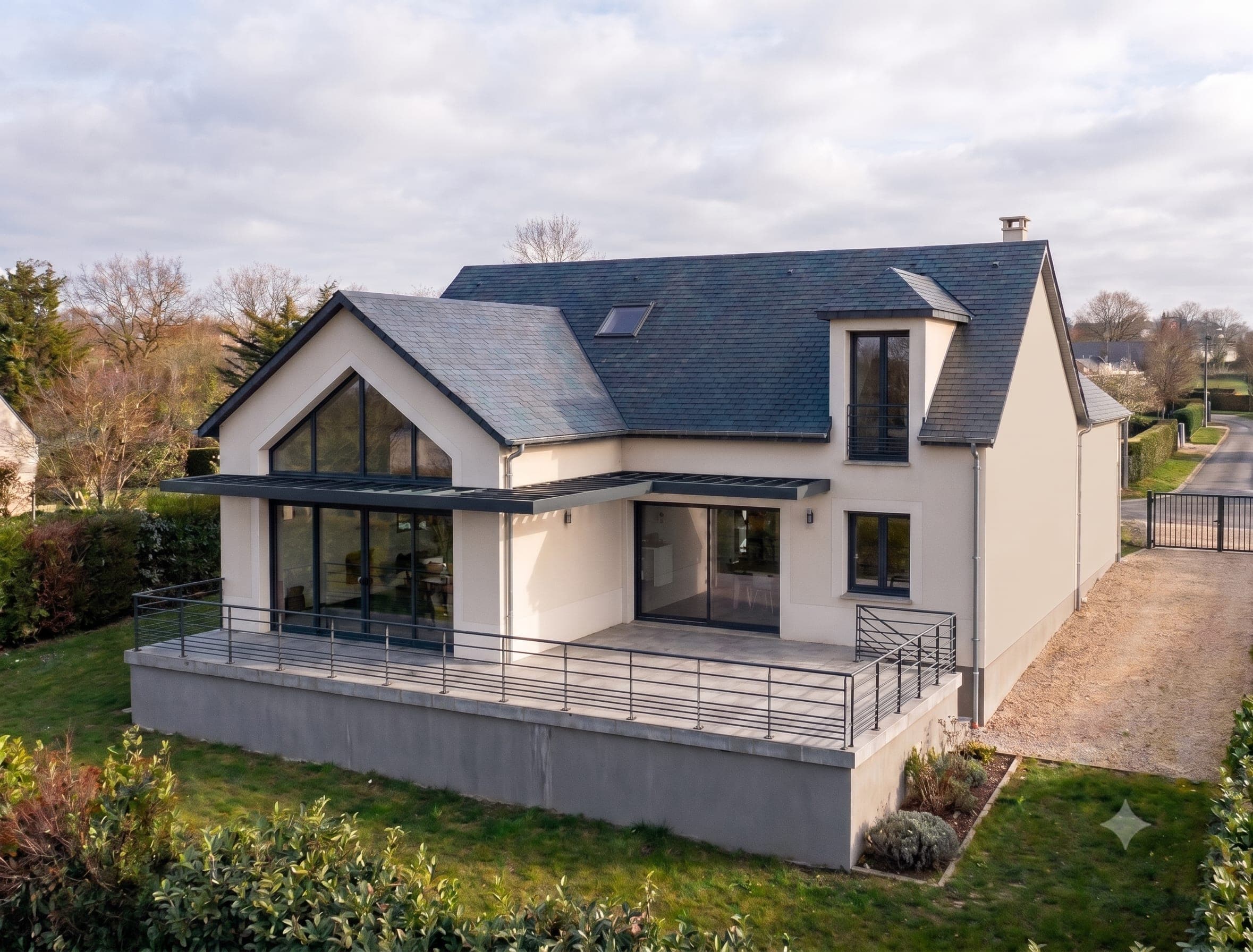 Vue extérieure de la maison