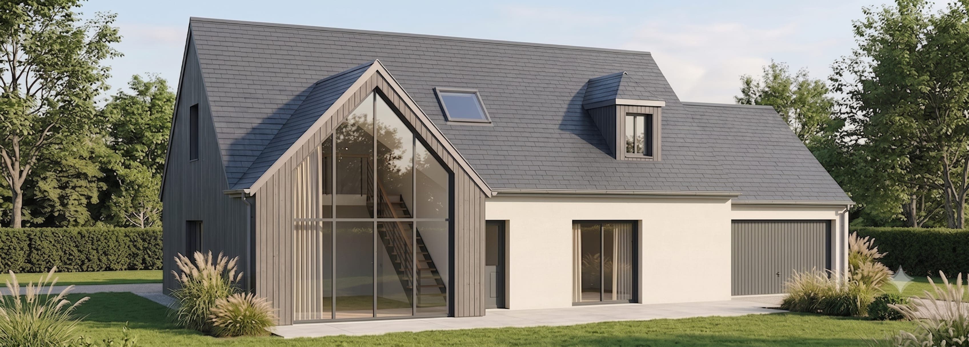 Vue extérieure de la maison