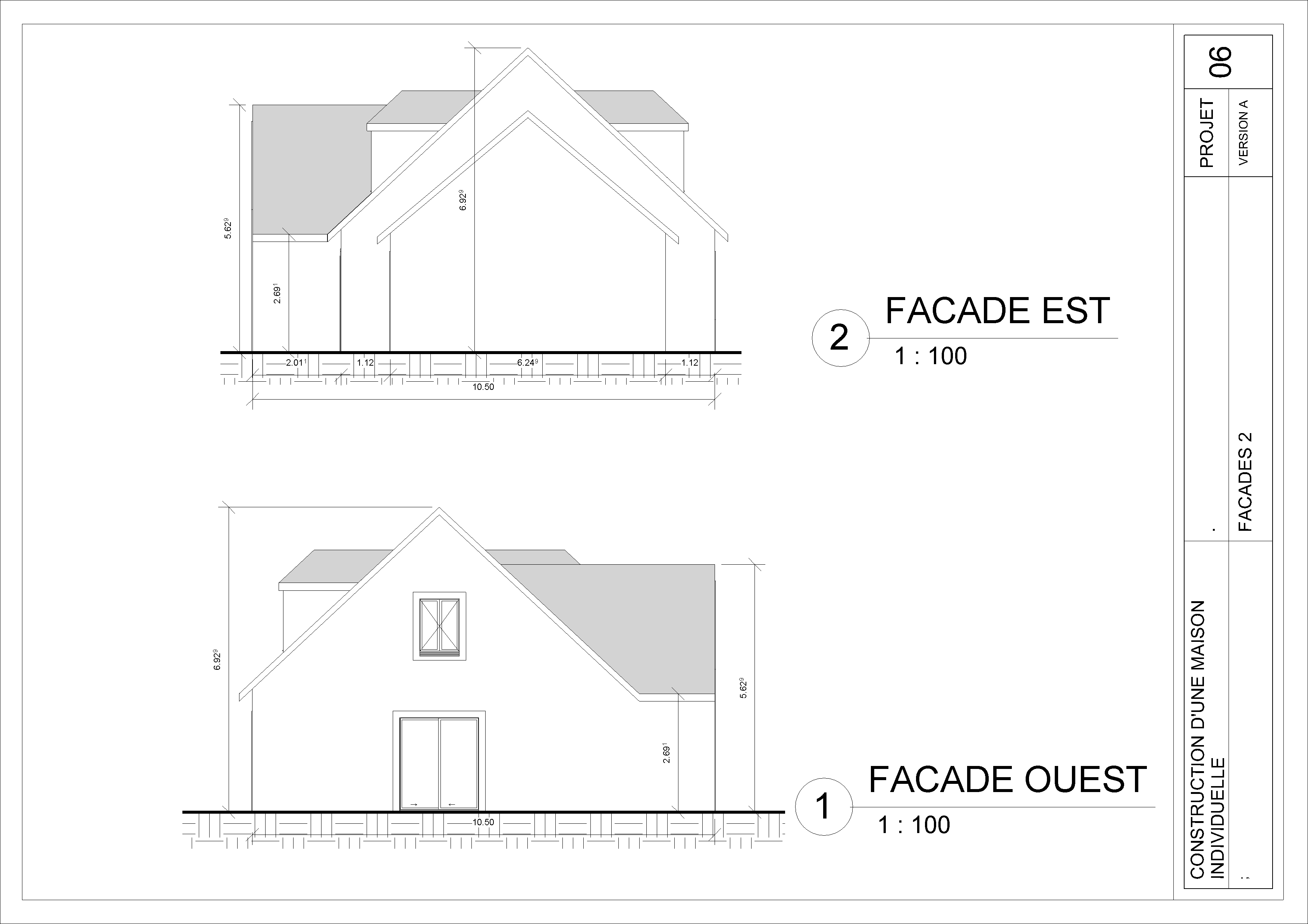 Élévations façades