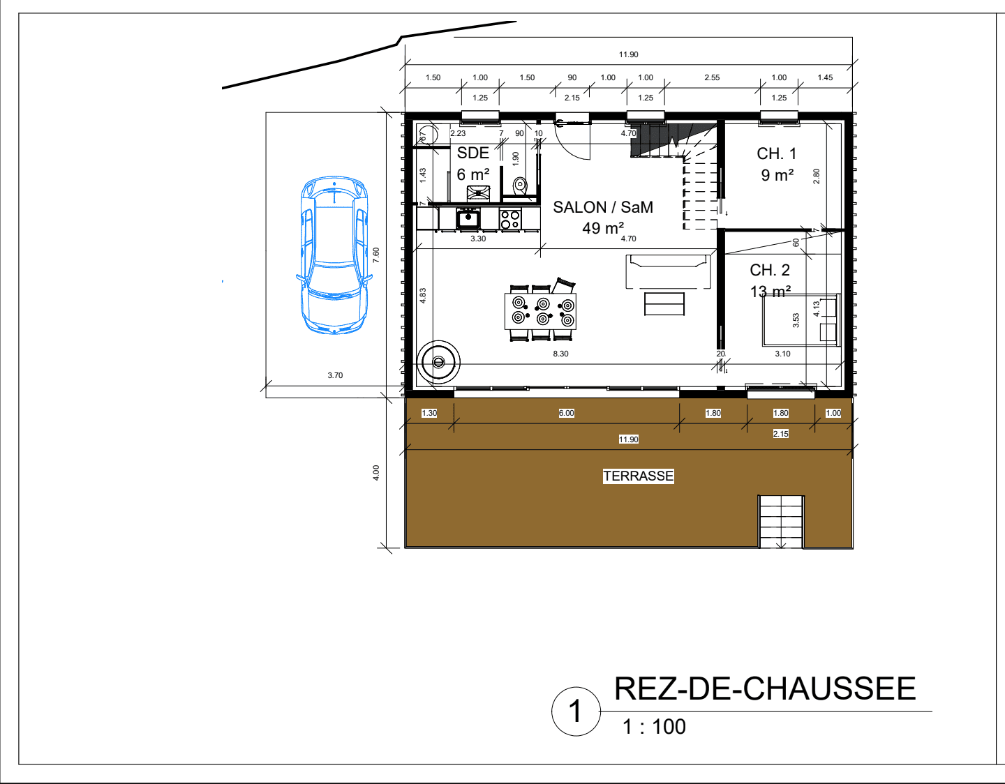 Plan du rez-de-chaussée