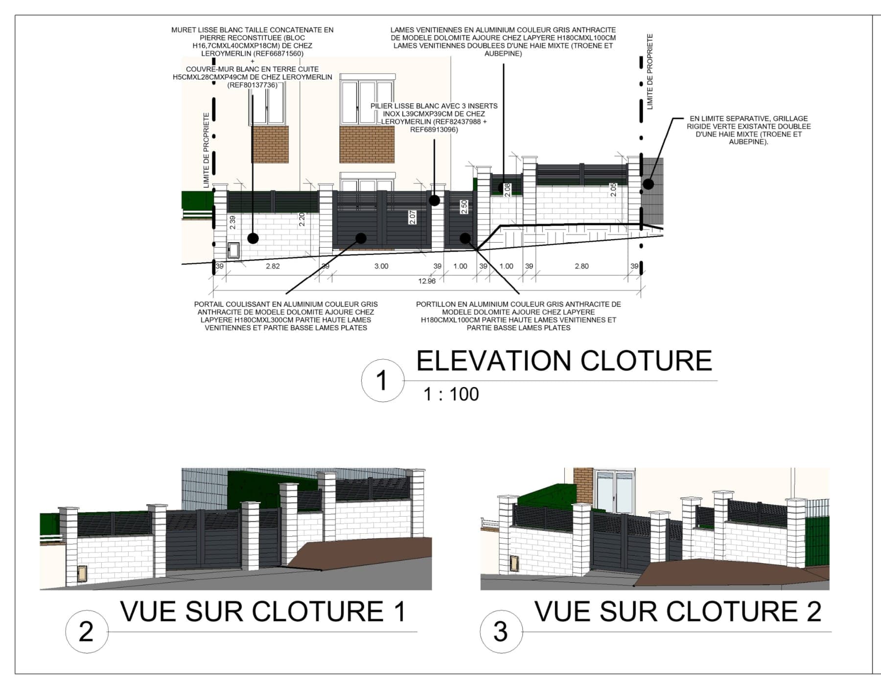 Plan de clôture