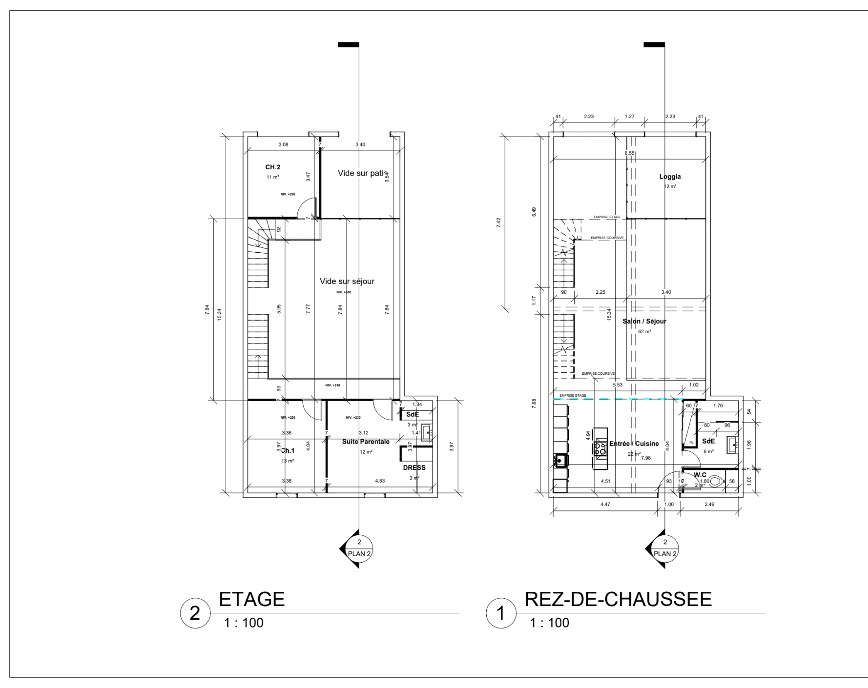 Plans du duplex