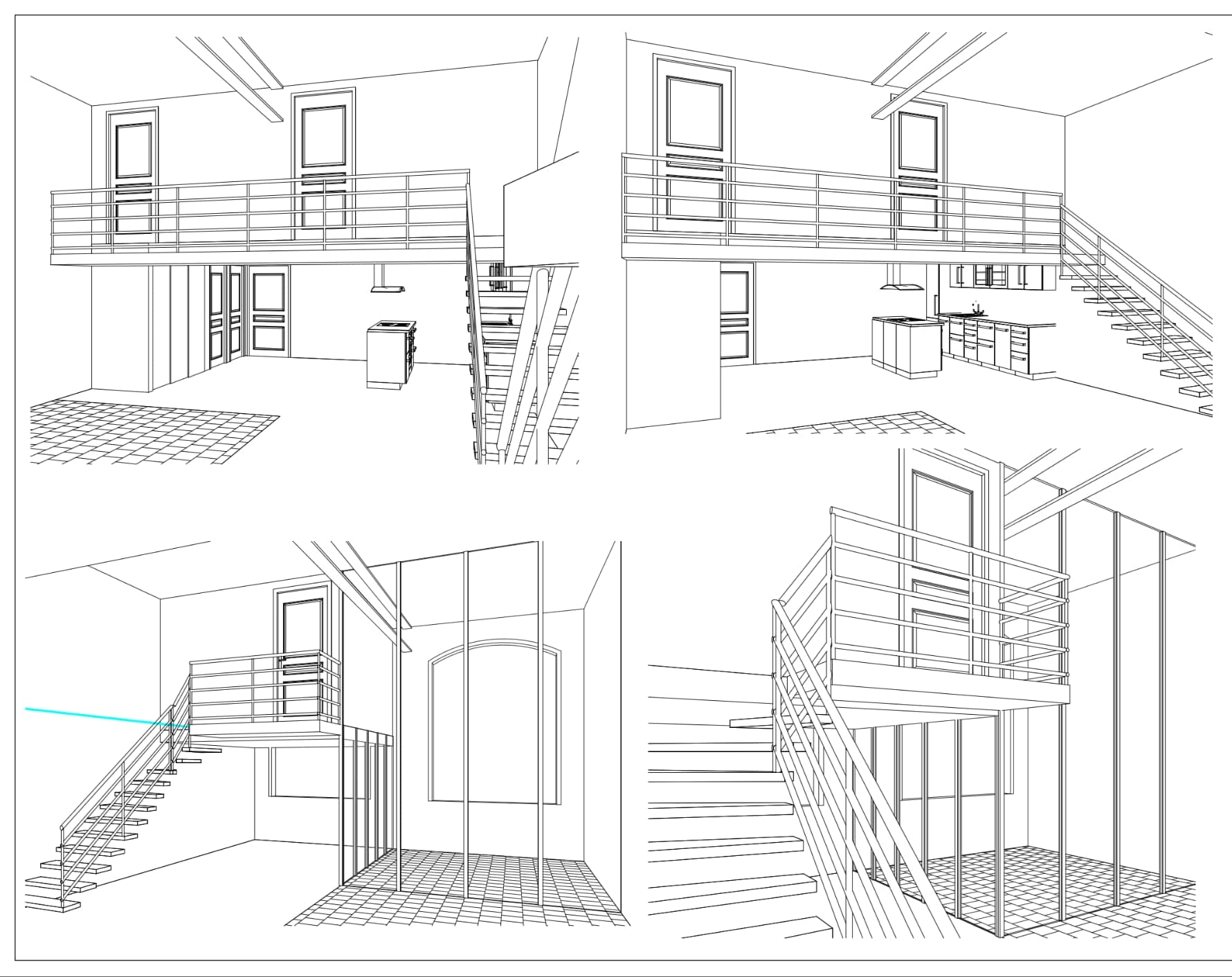 Vues intérieures du duplex