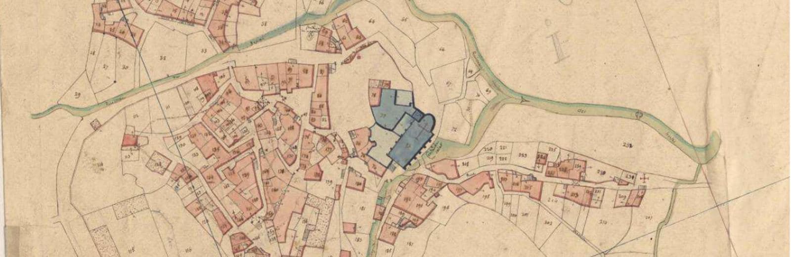 Plan cadastral ancien de 1826 (archives départementales de l'Hérault)